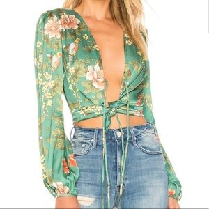 Majorelle coco floral top